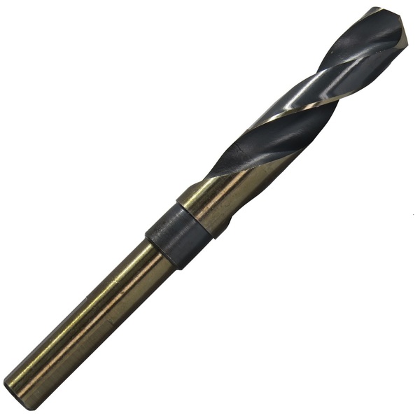 Drill America 31/64" Reduced Shank HSS Black & Gold KFD Drill Bit 3/8" Shank KFDRSD3/8X31/64